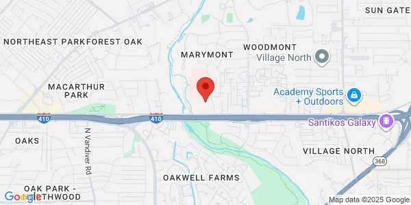 Map of 8601 Village Drive Suite 106 San Antonio, TX 78217
