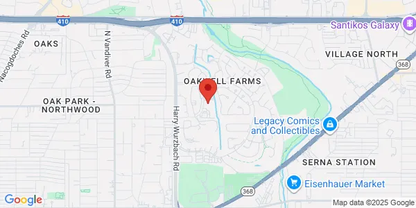 Map of 3338 Oakwell Court Suite 208 San Antonio, TX 78218