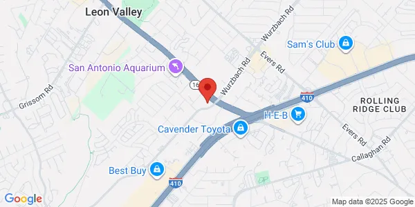 Map of 6100 Bandera Road Suite 400 San Antonio, TX 78238