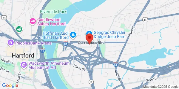 Map of 477 Connecticut Boulevard Fl 2 Ste 213 East Hartford, CT 06108