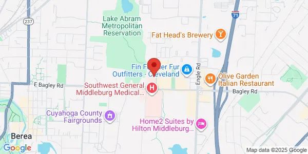 Map of 18660 Bagley Rd Bldg 2, Ste 305 Middleburg Heights, OH 44130