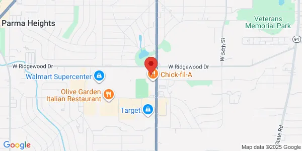 Map of 7451 West Ridgewood Dr Parma, OH 44129
