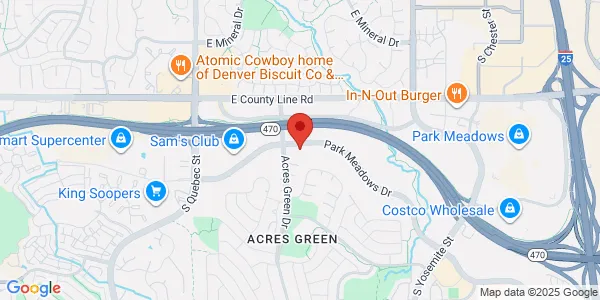 Map of 8080 Park Meadows Dr Ste 120 Lone Tree, CO 80124