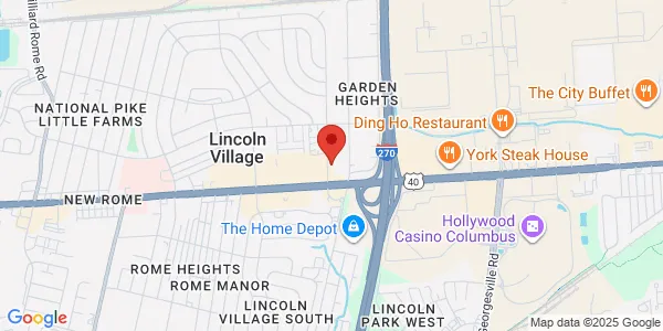 Map of 50 Old Village Rd Ste 101 Columbus, OH 43228