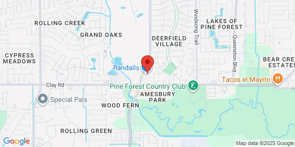 Map of 18322 Clay Rd Houston, TX 77084