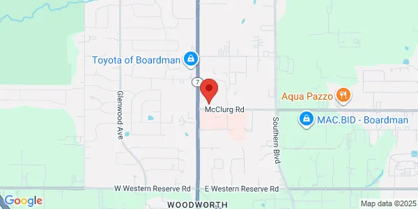 Map of 22 McClurg Rd Ste B Youngstown, OH 44512