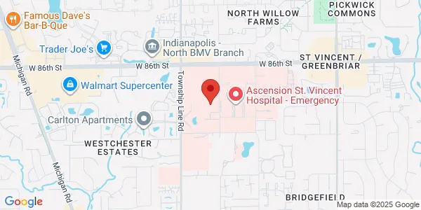 Map of 8414 Naab Rd Ste 130 Indianapolis, IN 46260