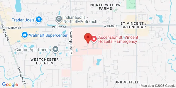 Map of 2001 W 86Th St Peyton Manning Indianapolis, IN 46260