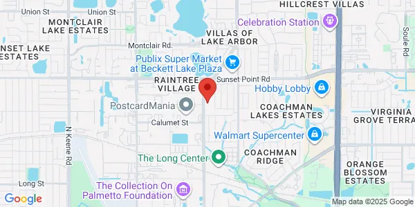 Map of 1831 N Belcher Rd Ste  D1 Clearwater, FL 33765