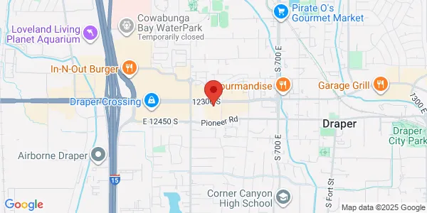 Map of 424 E 12300 S Draper, UT 84020
