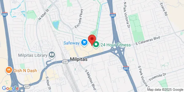 Map of 649 E Calaveras Blvd Milpitas, CA 95035