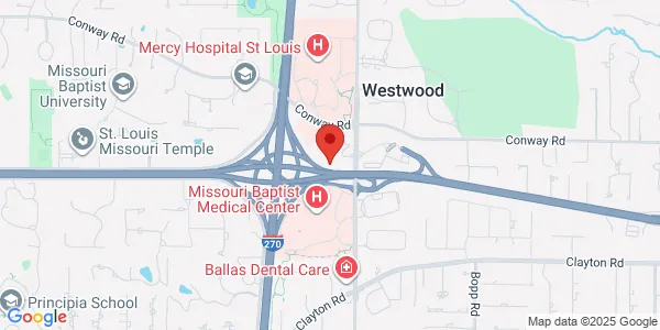 Map of 777 S New Ballas Rd Ste 110W Saint Louis, MO 63141
