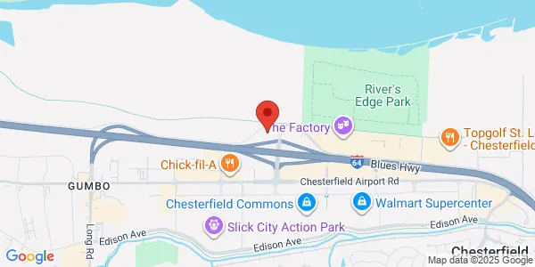 Map of 17300 N Outer 40 Ste 104 Chesterfield, MO 63005