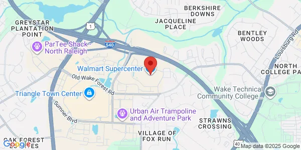 Map of 8000 Town Dr Raleigh, NC 27616