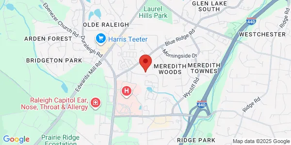Map of 3840 Ed Dr Ste 111-A Raleigh, NC 27612