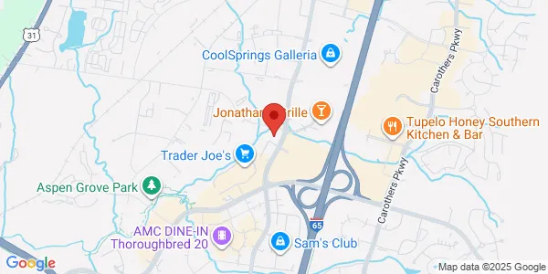 Map of 2001 Mallory Ln Coolsprings Professional , Suite 102 Franklin, TN 37067
