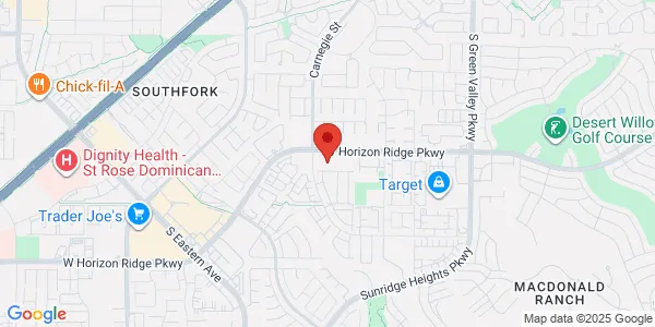 Map of 2465 W Horizon Ridge Pkwy Ste 120 Henderson, NV 89052