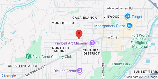 Map of 855 Montgomery St Suite 170 Fort Worth, TX 76107