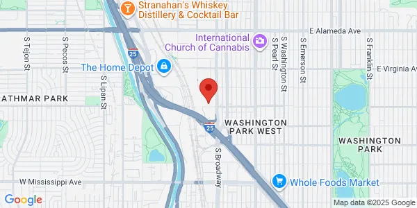 Map of 695 S Broadway Denver, CO 80209
