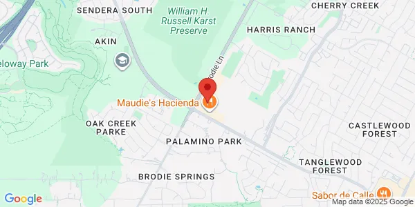 Map of 9911 Brodie Lane Austin, TX 78748