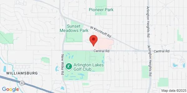 Map of 1100 W Central Rd Ste 402 Arlington Heights, IL 60005