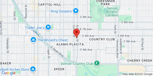 Map of 560 Corona St Denver, CO 80218