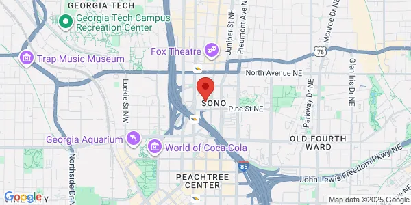 Map of 550 Peachtree St Ne Ste 1775 Atlanta, GA 30308