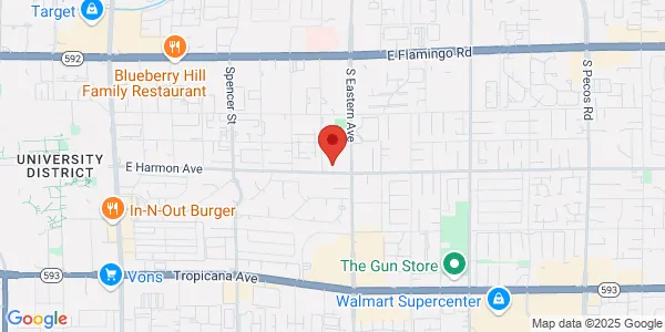 Map of 4475 S Eastern Ave Las Vegas, NV 89119