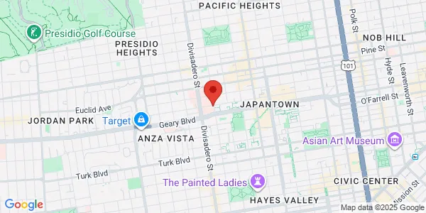 Map of 2201 Post St San Francisco, CA 94115