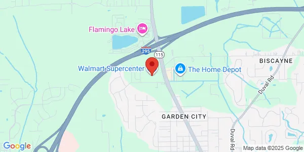 Map of 12100 Lem Turner Rd Jacksonville, FL 32218