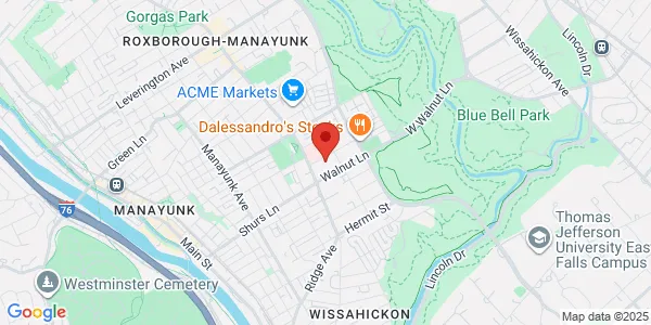 Map of 525 Jamestown St Philadelphia, PA 19128