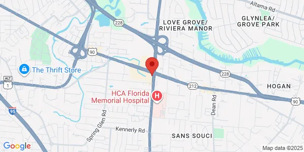 Map of 5960 Beach Blvd Unit 4 Jacksonville, FL 32207