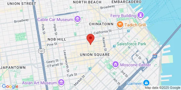 Map of 450 Sutter Street Ste 2540 San Francisco, CA 94108