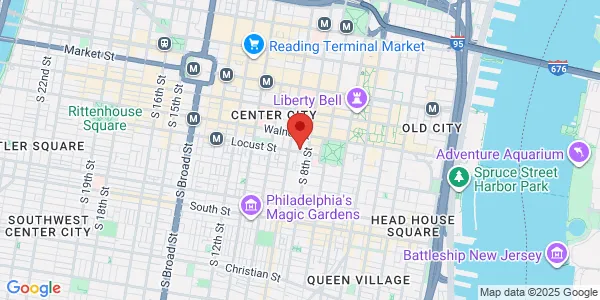 Map of 803 Locust St Philadelphia, PA 19107