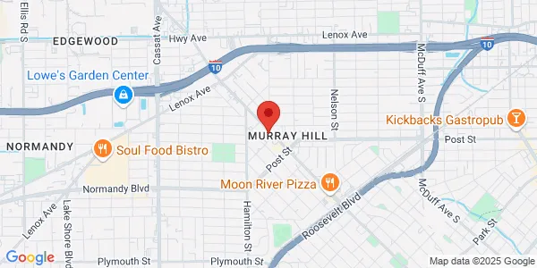 Map of 840 Edgewood Ave S Ste 102 Jacksonville, FL 32205