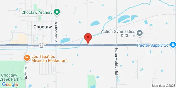 Map of 15809 NE 23rd St Choctaw, OK 73020