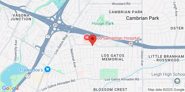 Map of 2410 Samaritan Dr Ste 102 San Jose, CA 95124