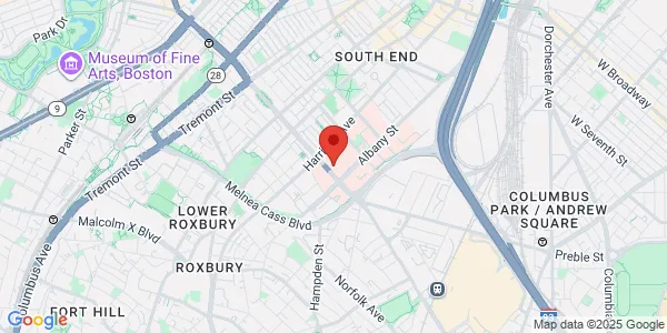 Map of 840 Harrison Ave Fl 1 Boston, MA 02118