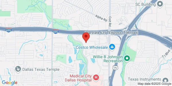 Map of 12700 Park Central Dr Ste 430 Dallas, TX 75251