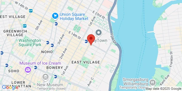 Map of 500 E 14th St New York, NY 10009