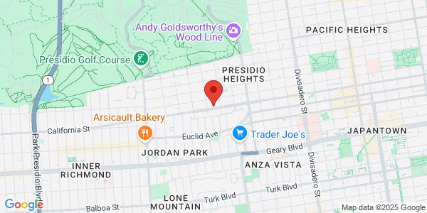 Map of 3440 California St San Francisco, CA 94118