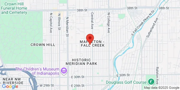 Map of 401 E 34th St Indianapolis, IN 46205