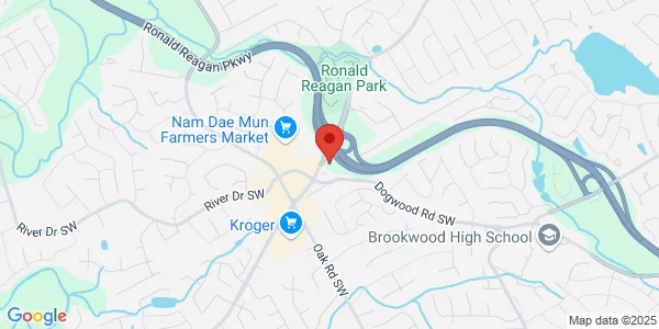 Map of 2878 Five Forks Trickum Rd Ste 1A Lawrenceville, GA 30044