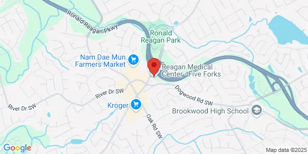 Map of 2878 Five Forks Trickum Rd Ste 2A Lawrenceville, GA 30044