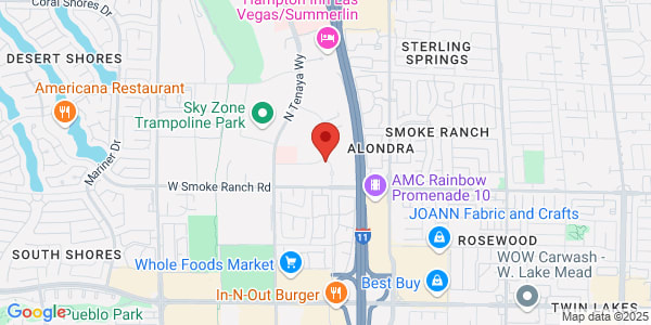 Map of 7130 Smoke Ranch Rd Las Vegas, NV 89128