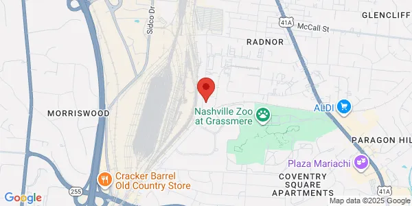 Map of 3656 Trousdale Dr Ste 109 Nashville, TN 37204