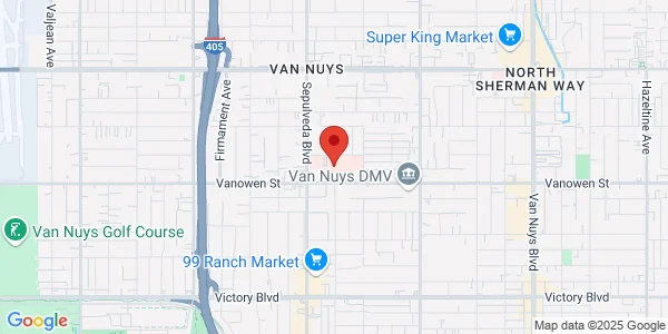 Map of 15107 Vanowen St Valley Presbyterian Hospital Van Nuys, CA 91405
