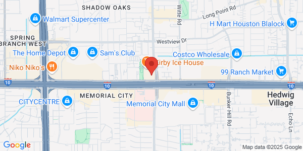 Map of 10100 Katy Fwy Ste 100 Houston, TX 77043