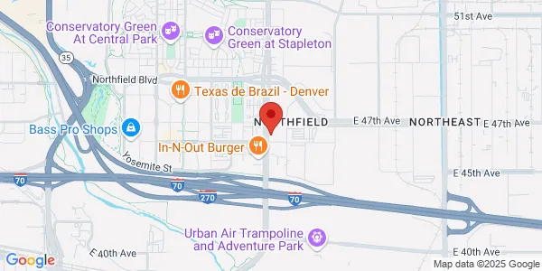 Map of 4650 Central Park Blvd Denver, CO 80238