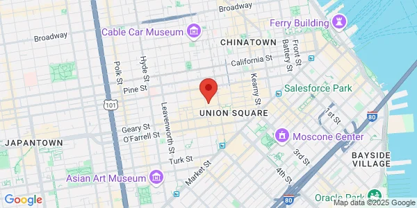 Map of 490 Post St Ste 301 San Francisco, CA 94102